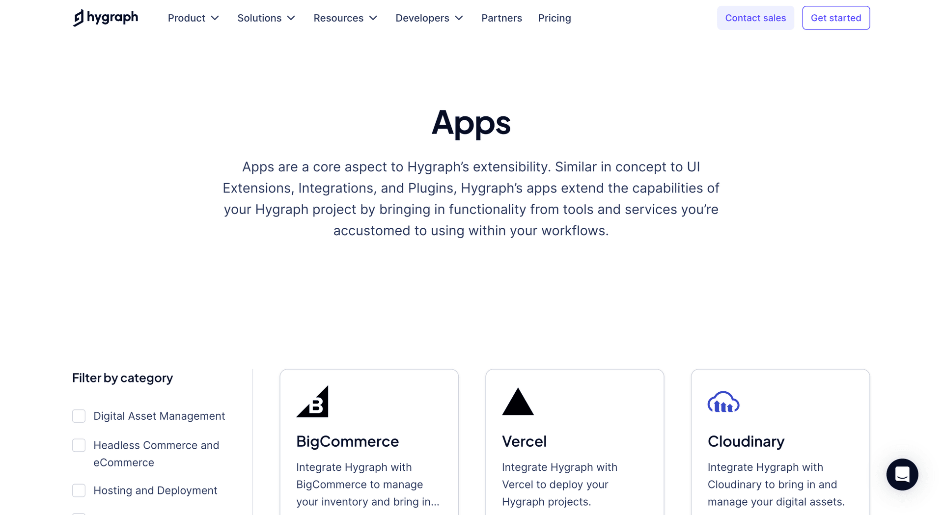 Apps in Hygraph Marketplace