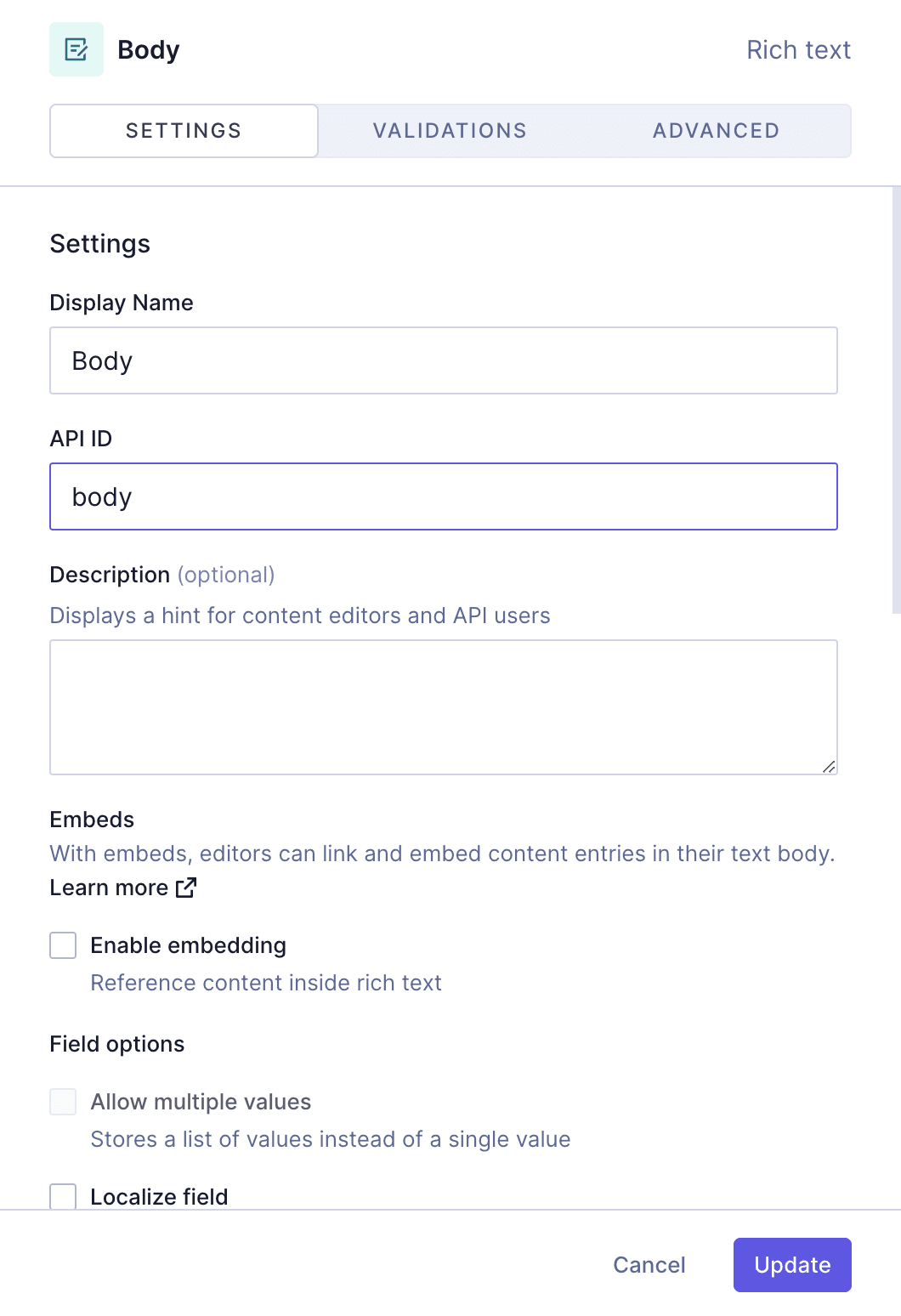 CTA component with socials - Body