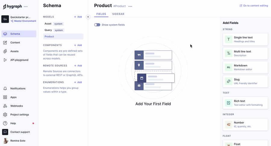 Creating a name field