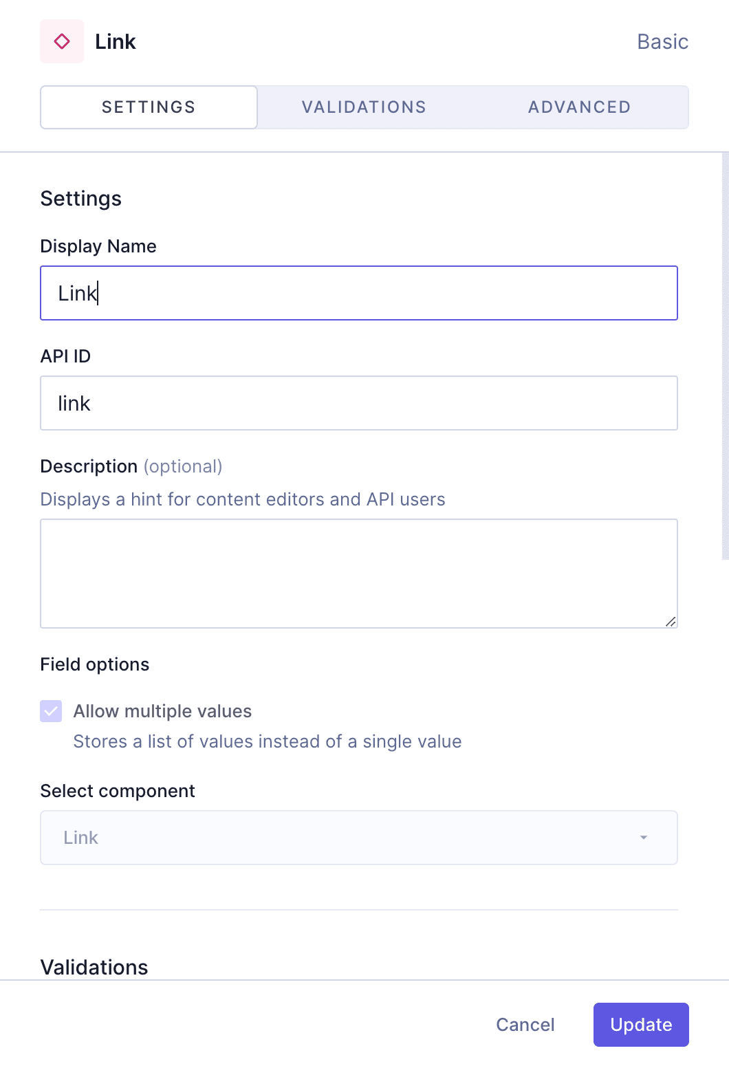 Card Type 1 component - Nested Link component