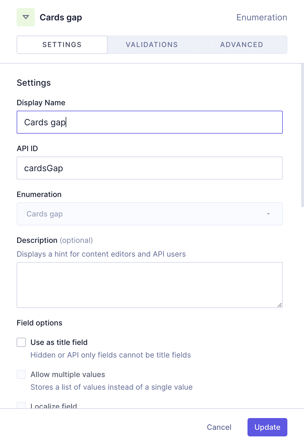 Card grid component - Gap size