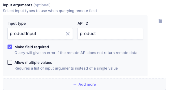 Using a custom input type definition