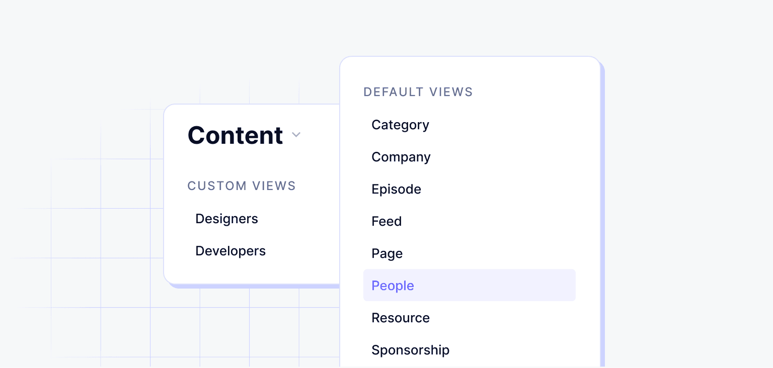 Customized content views feature in Hygraph